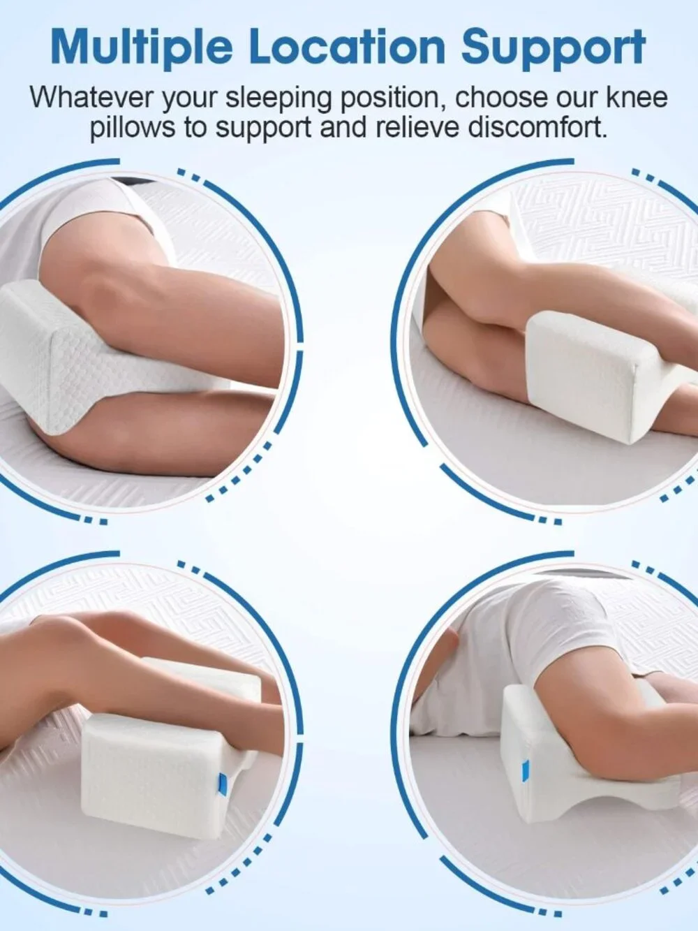 Luna Leg Pillow For Side Sleepers - Back/Hip Pain Relief